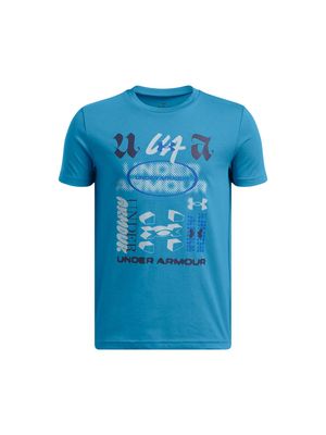 REMERA NIÑO B ALL OVER LOGO SS
