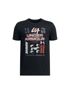 REMERA NIÑO B ALL OVER LOGO SS