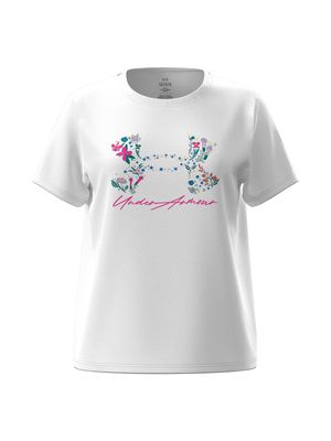 REMERA NIÑA UA BL FLOWER FILL SS
