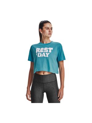 REMERA MUJER UA REST DAY VERBIAGE