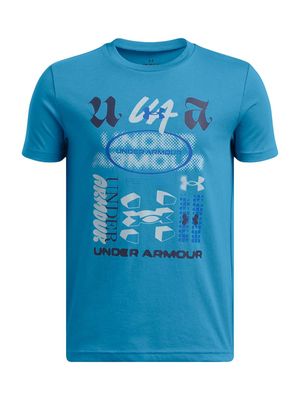 REMERA NIÑO B ALL OVER LOGO SS