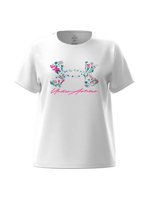REMERA NIÑA UA BL FLOWER FILL SS